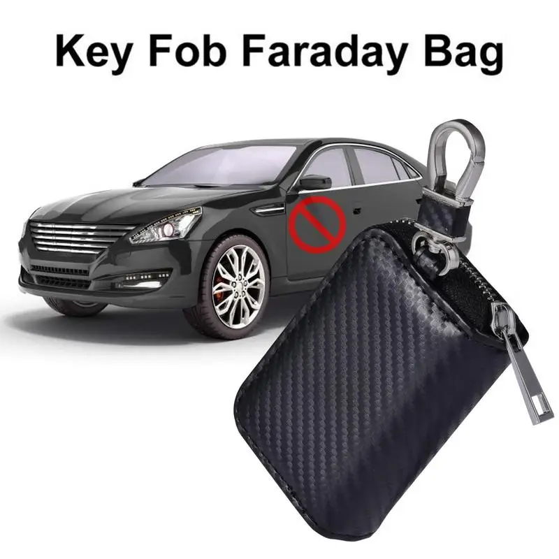 Todoxi Faraday Box Y 2 Bolsas Faraday Para Llavero Protector, Faraday Cage Llavero De Señal Para Llavero Faraday, Protector De Llavero Faraday, Bolsa RFID Para Llaves De Coche