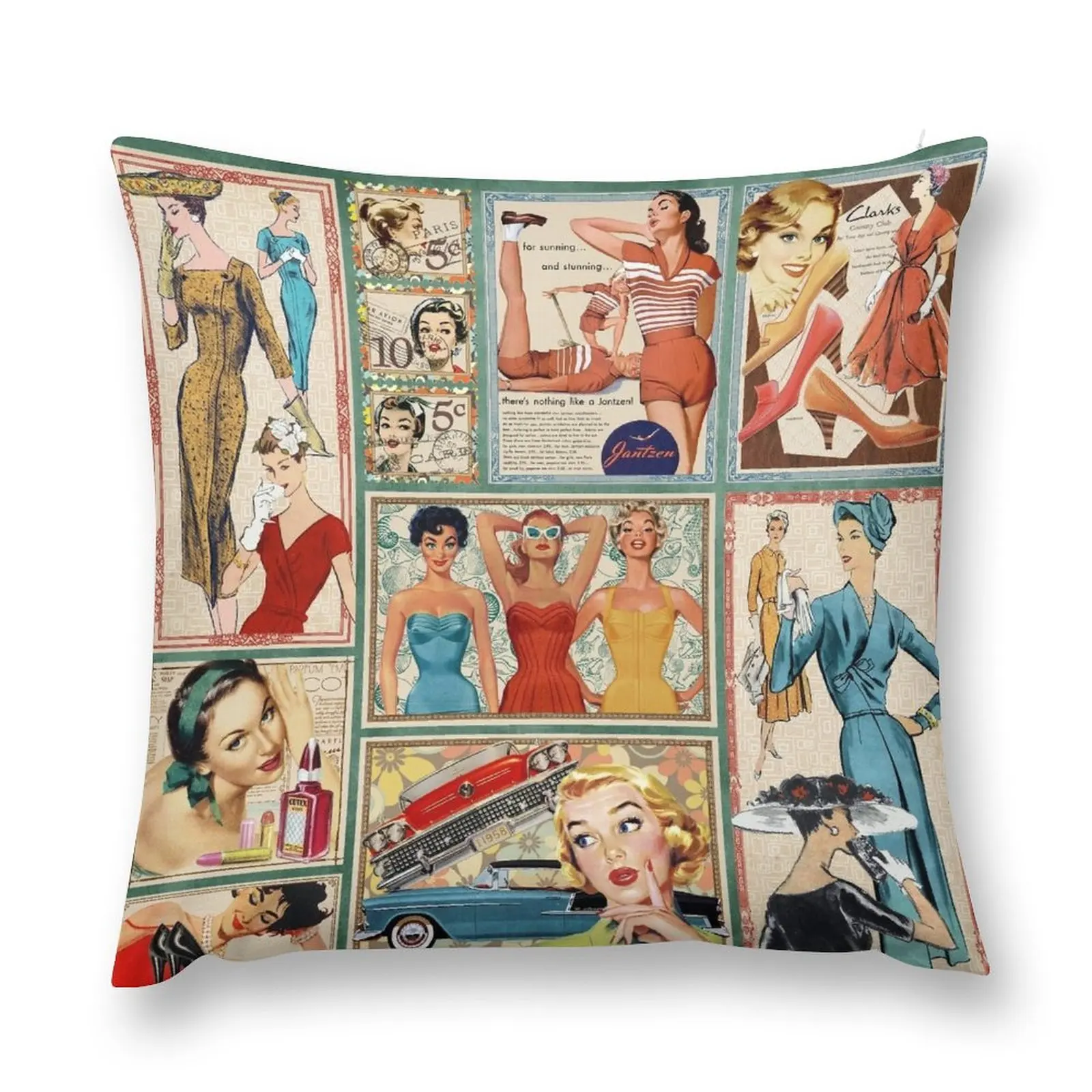 

The 50s Throw Pillow bed pillows Luxury Living Room Decorative Cushions christmas pillowcases