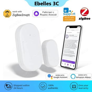 eWeLink APP ZigBee Window Door Sensor Smart Home Security Alarm Security-protection for Alexa Google Alice Zigbee2Mqtt 1