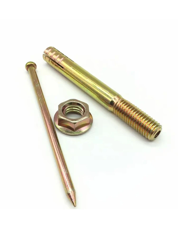 Description Picture 5 of itemYellow Zinc Plated Expansion Screw Expansion Bolt Anchor Sleeve Concrete Anchor Bolt Link Rod Wall Fastener Nail 45mm/50mm/60mm