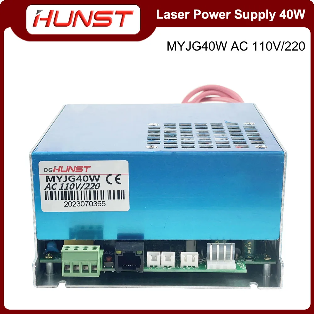 Huntt Myjg-40W Alimentatore Laser Co2 110V/220V Con Generatore Laser Porta Lcd Per Macchina Per Incisione Laser 40W