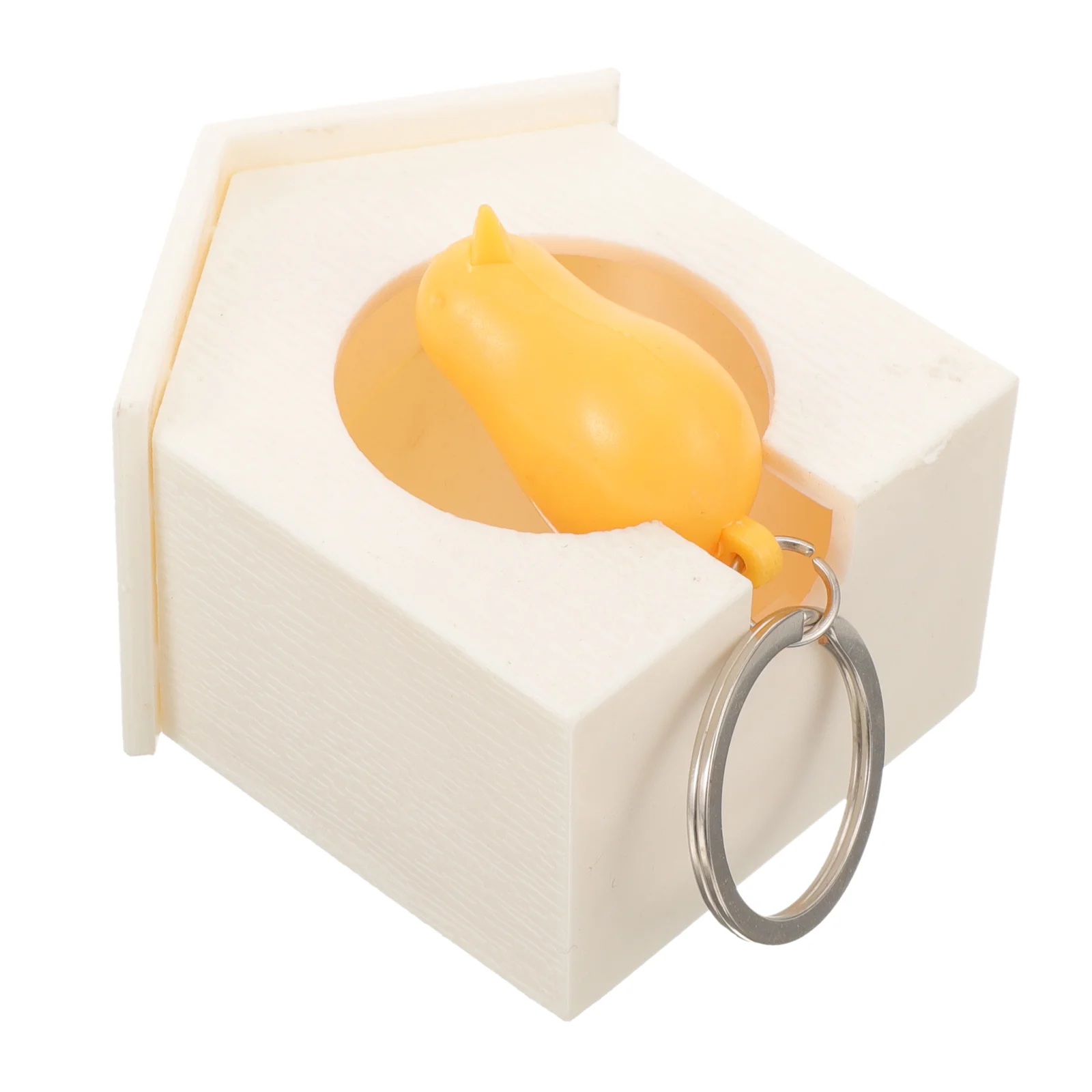 

Birdhouse Key Ringsss - White House with