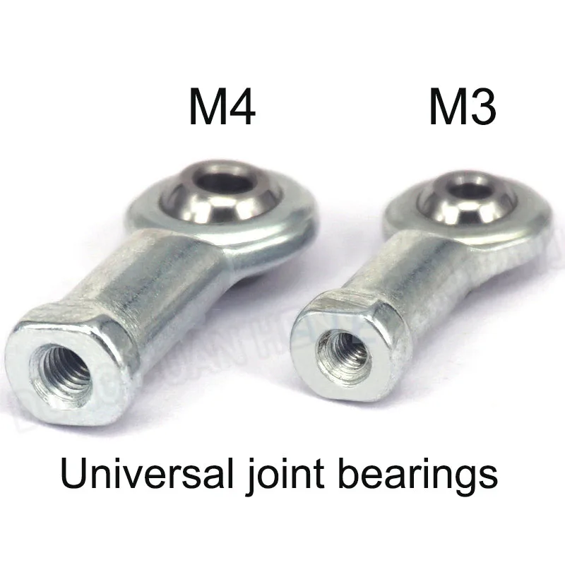 

Precision Universal Joint Bearings M3/M4 Female Threads Joint Parallel Arm Bearings For 3D Printers Accessories Fisheye Bearings