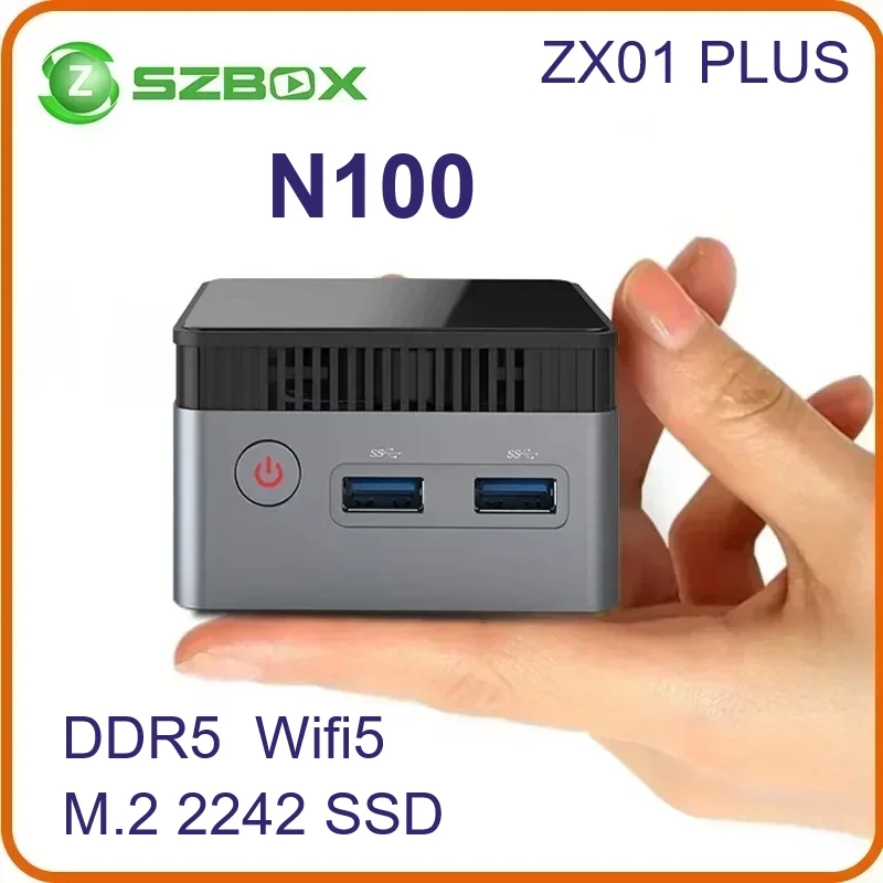 【bashment girlさま専用】HP Slim Desktop SZBOX ZX01 PLUS N100 Mini PC Windows 11 DDR5 4800MHz 12GB