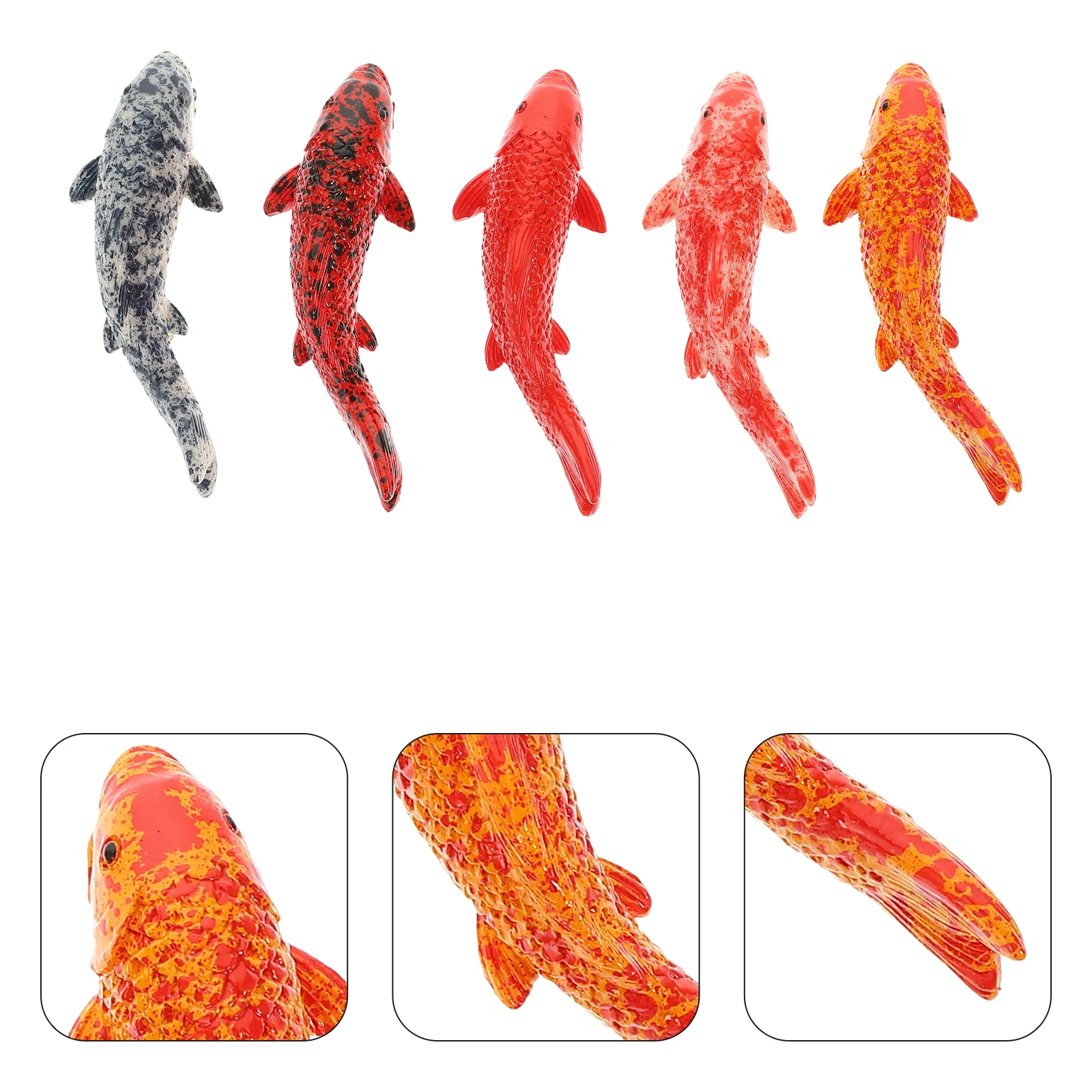 

Micro Landscape Simulation Small Animal Bonsai Decoration DIY Resin Crafts Ornaments 2pcs ( Ornaments) Fish Figure