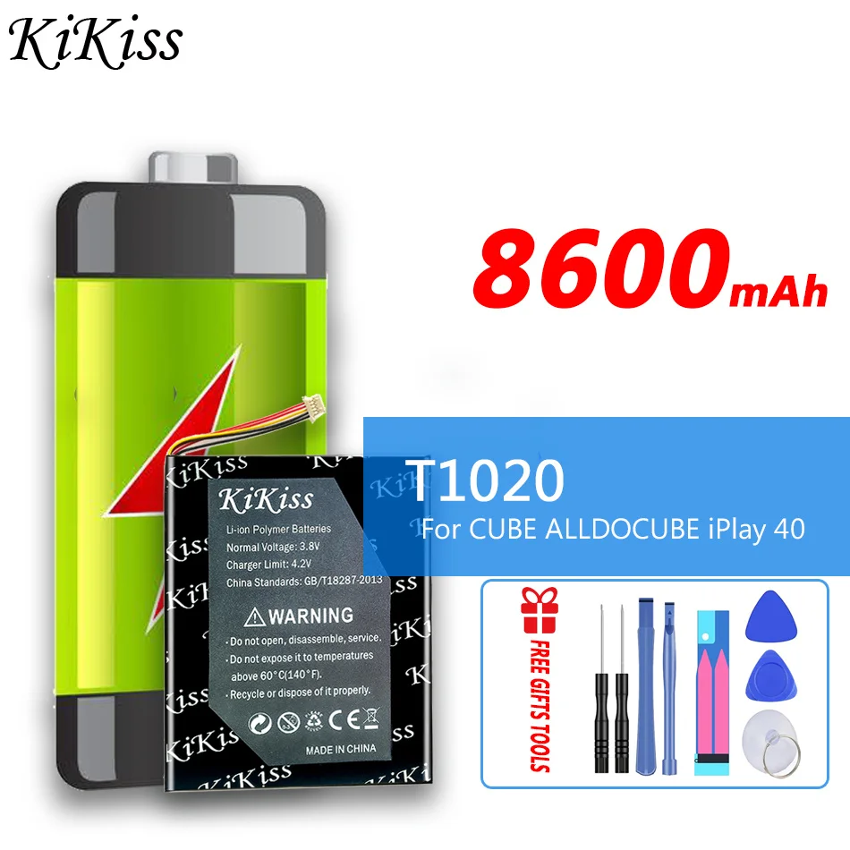

8600mAh KiKiss Battery T1020 For CUBE ALLDOCUBE iPlay 40 iPlay40 Tablet PC Batteries