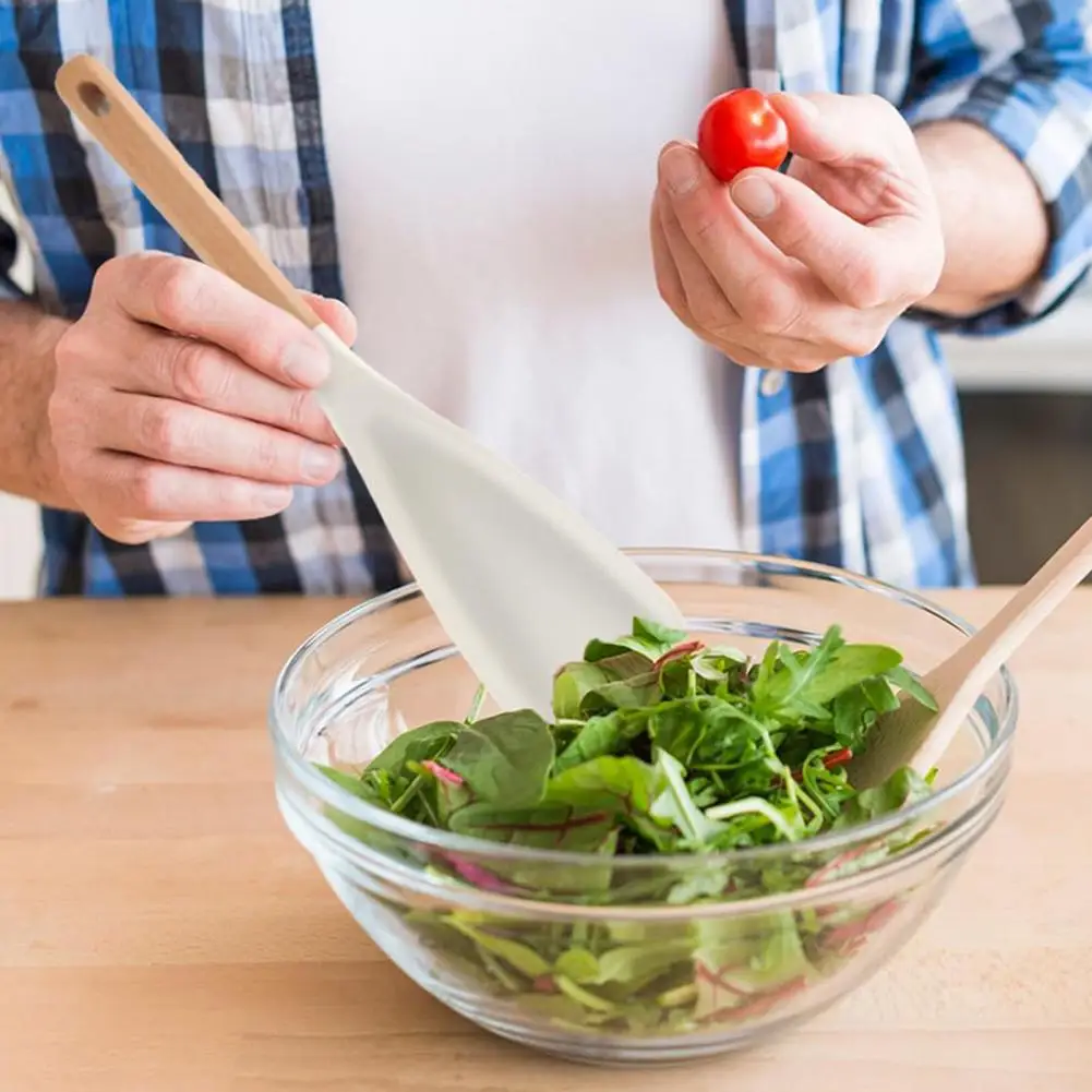 1/2Pcs Silicone Cooking Spoons Food-grade Silicone Kitchenware Durable Bpa-free Cooking Spoon for Nonstick for Mixing
