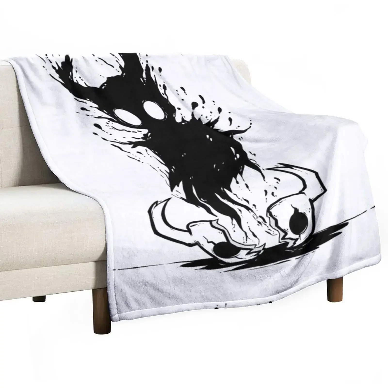 

Hollow Void [Hollow Knight] Throw Blanket Flannels Thermal Dorm Room Essentials valentine gift ideas Blankets