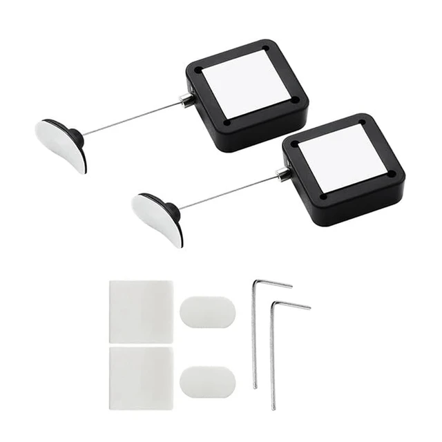 Retractable Remote Control Tethers, Remote Cable Lock , 6.6Ft /2M Remote Control Security Lock For TV And DVD 2 Pcs-Y41A 1