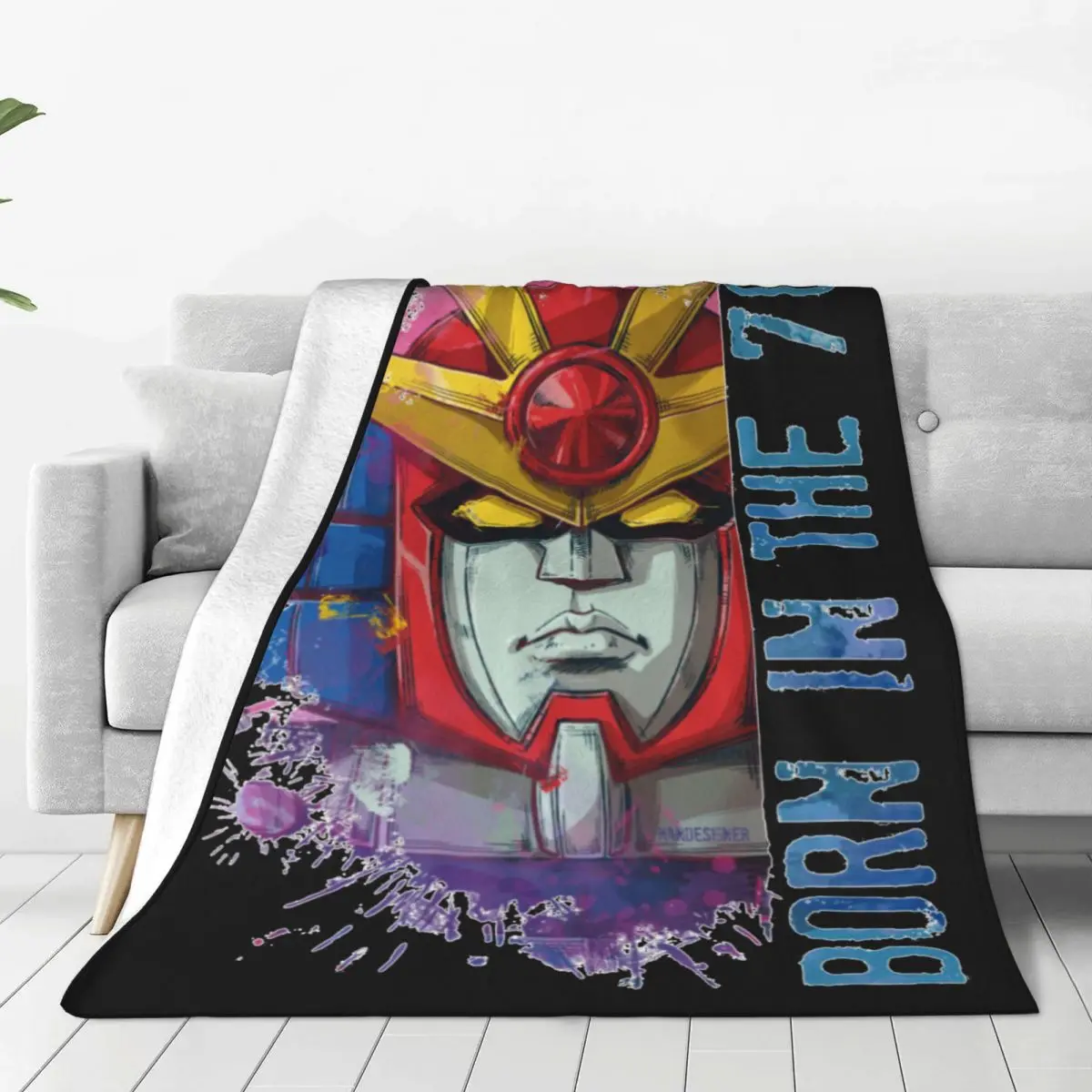 Ufo Robot Grendizer Daitarn 3 Nato Nel 70S Flanella Coperte E Plaid Coperte Coperta Per Lettino Da Viaggio Super Morbido Peluche Trapunta Sottile