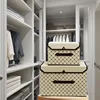 Foldable Clothes and Miscellaneous Items Storage Box Convenient Dustproof Box with Cover Folding Storage Box Wardrobe Organizers 3