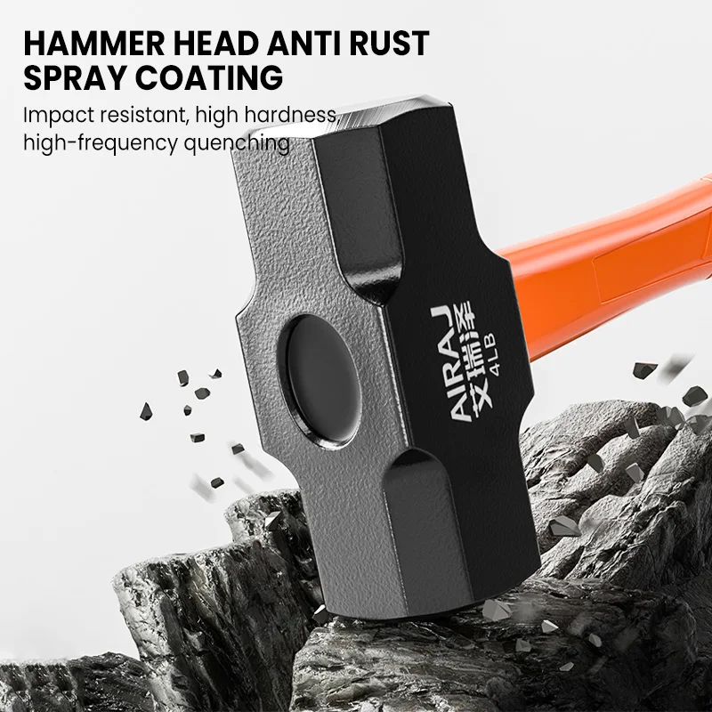 Description Picture 3 of itemAIRAJ Octagonal Hammer Hammer Tool Solid Wall Hammer Heavy Hand Hammer Integrated Household Wall Demolition Hammer
