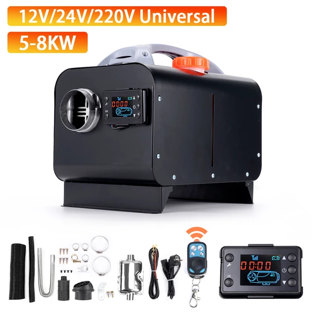 12V 24V 220V Auto Diesel Standheizung für 5 kW-8 kW Zwei-Wege-Fernbedienung  Aluminiums chale für Fahrzeuge LKW Haus heizung Kits - AliExpress