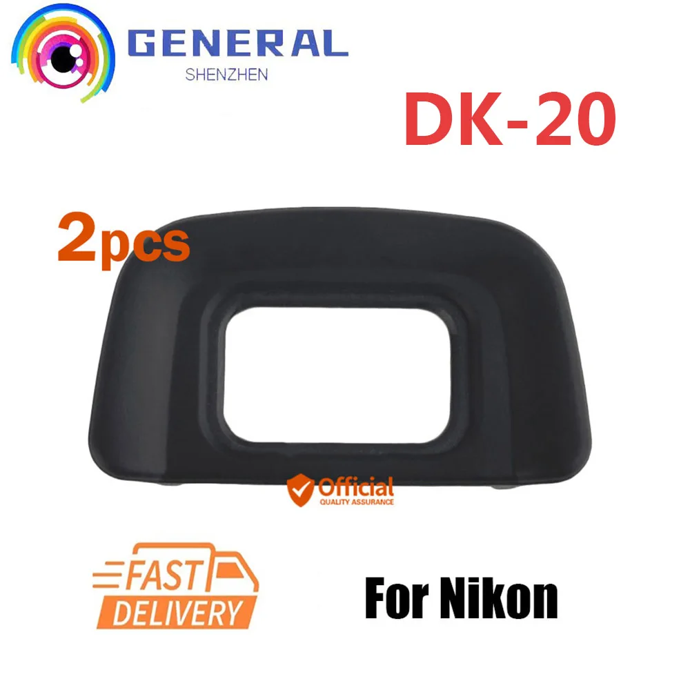 2Pcs Dk-20 Oculare In Gomma Per Tazza Per Nikon F55 F65 F75 F80 D40 D40X D50 D60 D70 D3000 D3100 D3200 D3300 D5100 D5200 Fotocamera Slr