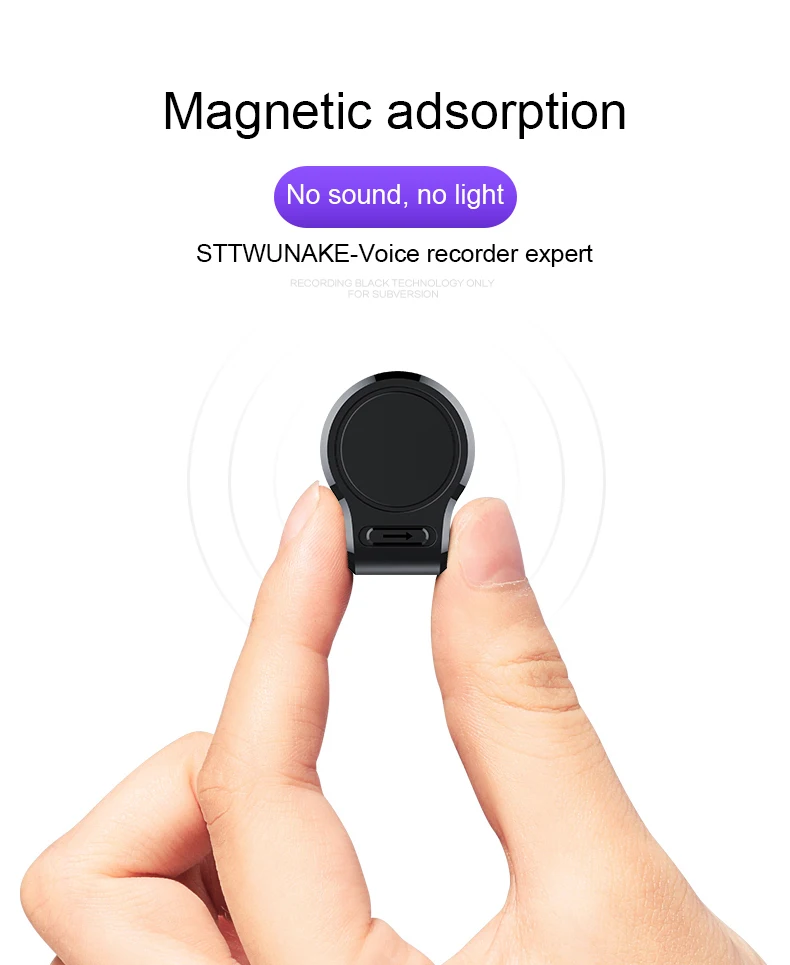 Mali snimatelj prikazan u ruci radi usporedbe veličine