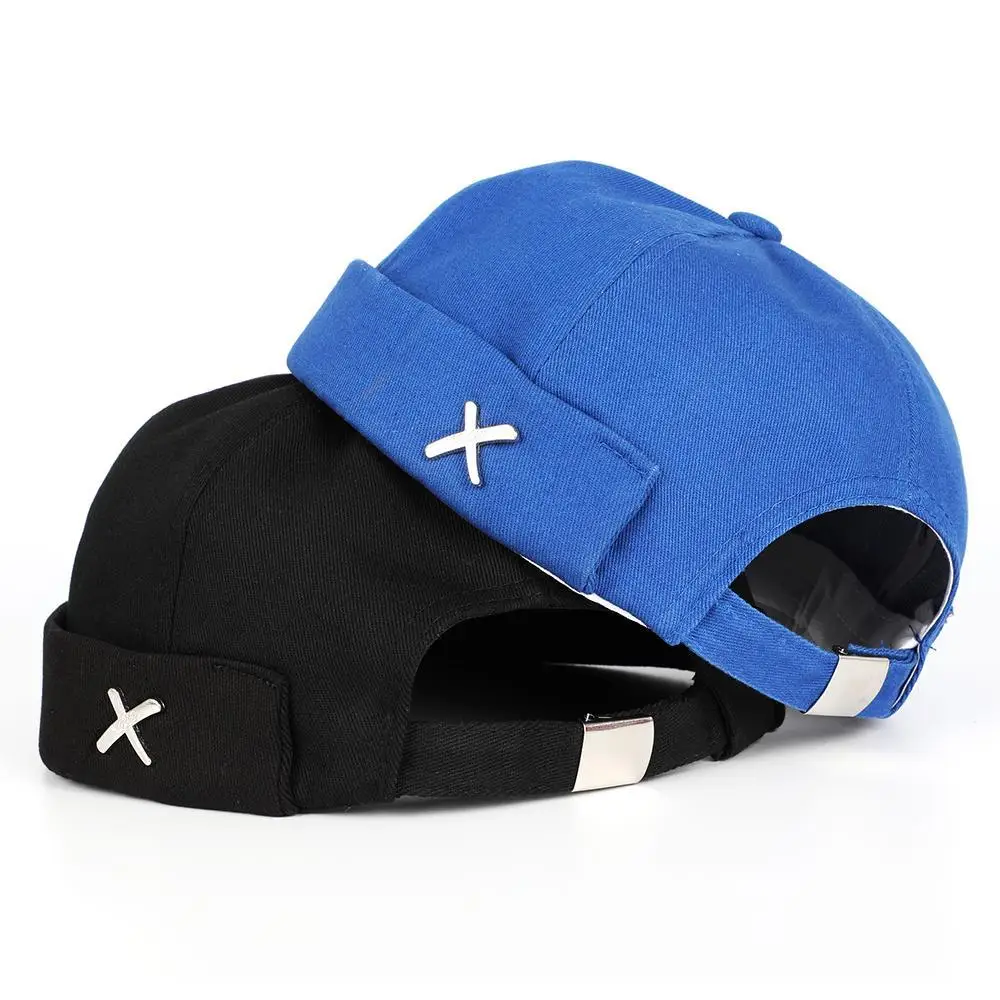 Brimless Skullies Cap Unisex Fashionable Hat Adjustable No Brim Baseball Cap for Men And Women Street Portable Docker Hat - 3