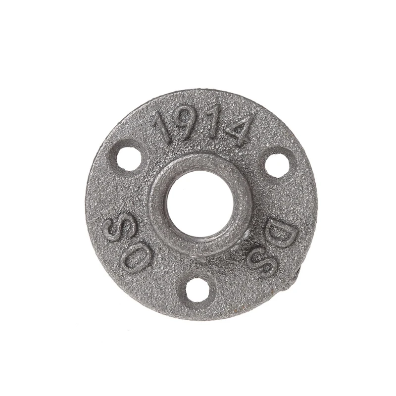 Flange piso maleável com rosca 3/4 acessórios para tubulação ferro, montagem na parede, preto, dropship