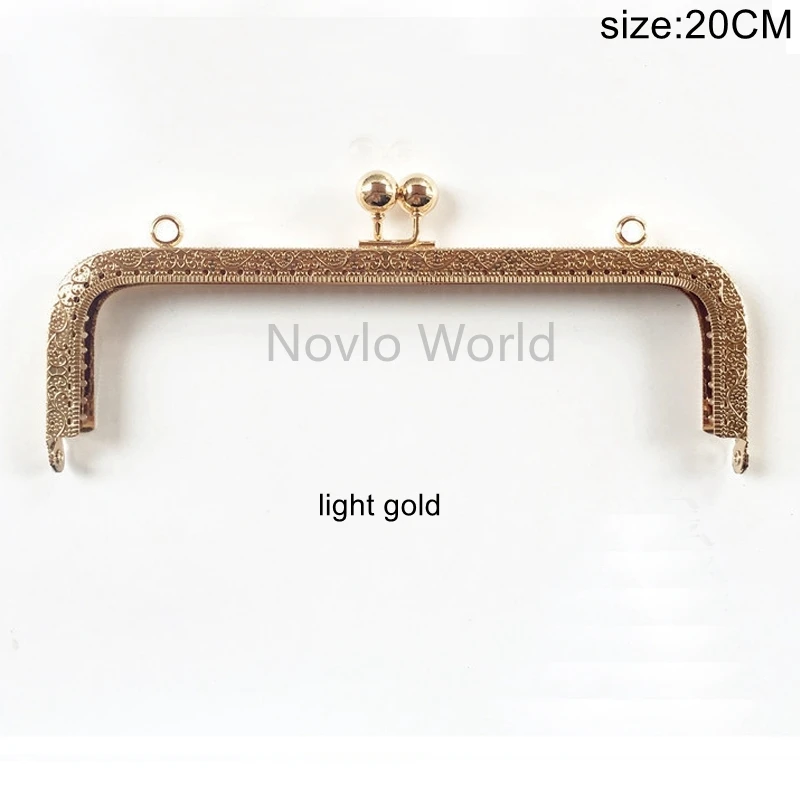 10pcs 20cm  5 colors  Metal Frame For Bag  Handbag Frame Purse Making Kiss Clasp Lock Accessories For Bags Hardware