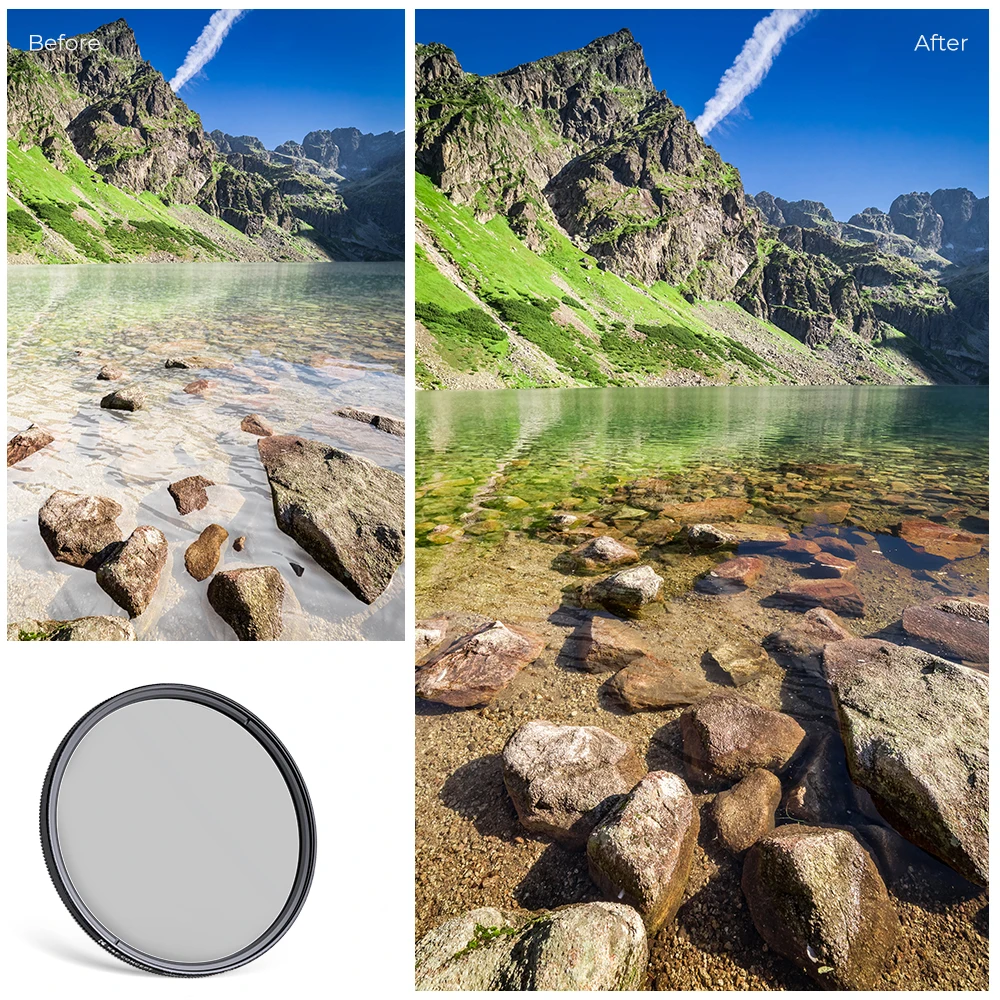 Circular Polarizing Lens Filter 67mm 82mm 77mm 72mm 58mm 49mm 37mm for Canon Nikon Fuji Sony