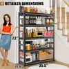 72" H 36" W All-Metal Garage Shelving Unit and Storage-Easy Assembly Shelves 5-Tier Rack|Heavy-Duty Adjustable Shelf 3