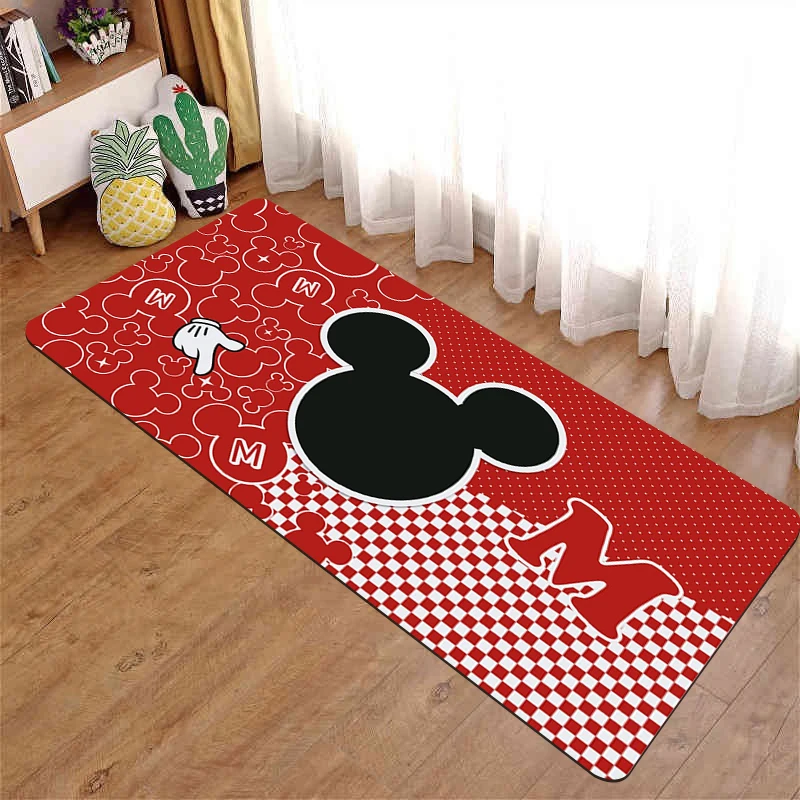 

New Mickey Minnie Kitchen Nonslip Mat Bathroom Floor Rugs Disney Carpets Home Welcome Doormat Bedroom Foot Rug Decor Room Carpet