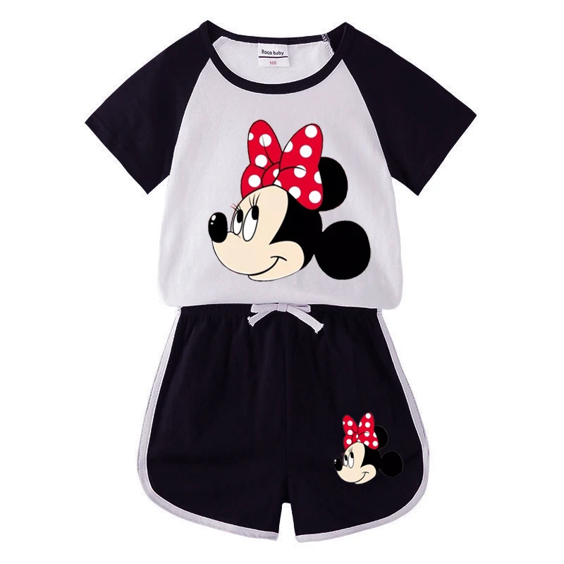 boy kid suit 2022 Casual Kids Disney Mickey Mouse Clothes Sets Brand Cotton Baby Sets Leisure Sports Boy Tee+ Shorts Sets Toddler Suit baby suit boy Clothing Sets