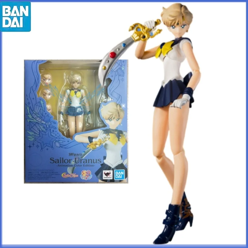Bandai Sailor Moon Figure Shf Tenoh Haruka Uranus Animation Color Genuine Action Figure Toy Action Toy Figure Toys Regali