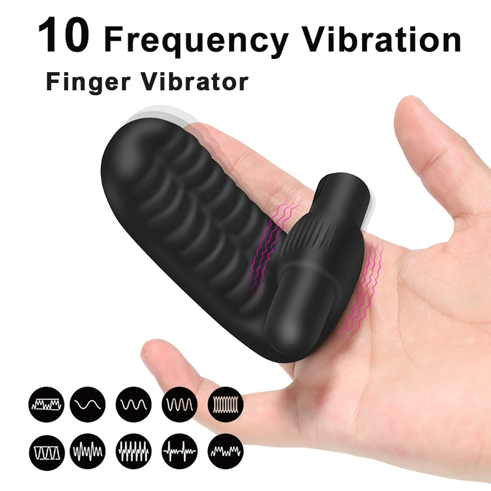 Finger Vibrator Sex Toys Clitoris Stimulator Love Egg Vagina Vibrator Massager Female Masturbation Adult Goods