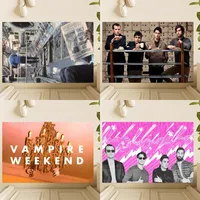 Rock Band Vampire Weekend Only God Was Above Us Floor Mat Bedroom Kitchen Door Bath House Super Absorbent Foot Non-slip 1