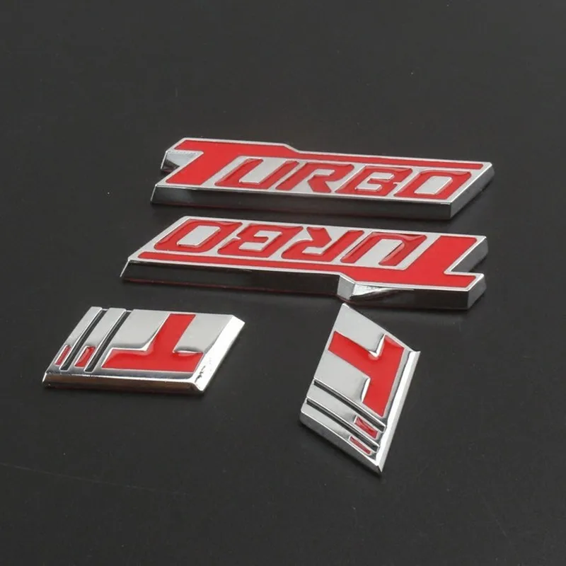 자동차 스티커 T 로고 엠블럼 배지, 후면 트렁크 3D 자동 데칼, 뷰익 T 엑셀 XT GT T 터보 HRV 리갈 앙코르 자동차 스타일링