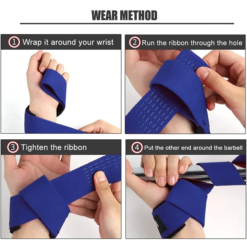 Weightlifting Wrist Support Straps For Gym Strength Training_voghion.com
