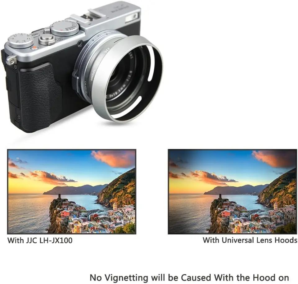 Fujifilm Camera JJC LH-X100 Metal Square Lens Hood With AR-X100