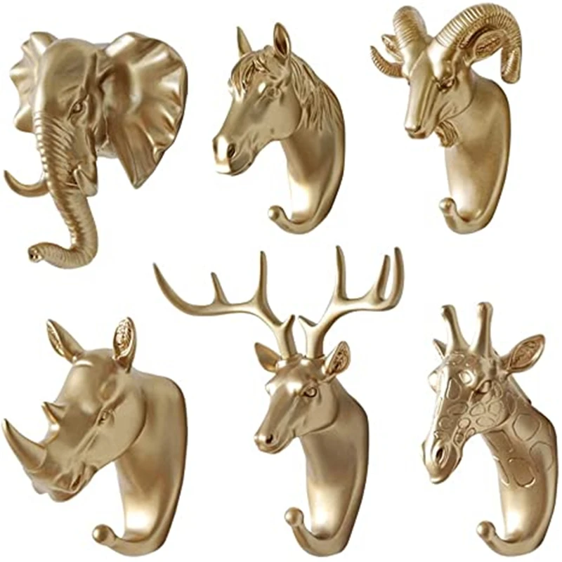 6 Pack Creative Antlers Coat Hooks/ Single Wall Hook, Hooks Wall Mounted  For Coat, Bag, Towel, Key, Mounted Coat Wall, Hook Rack - Key & Decorative  Hooks - AliExpress