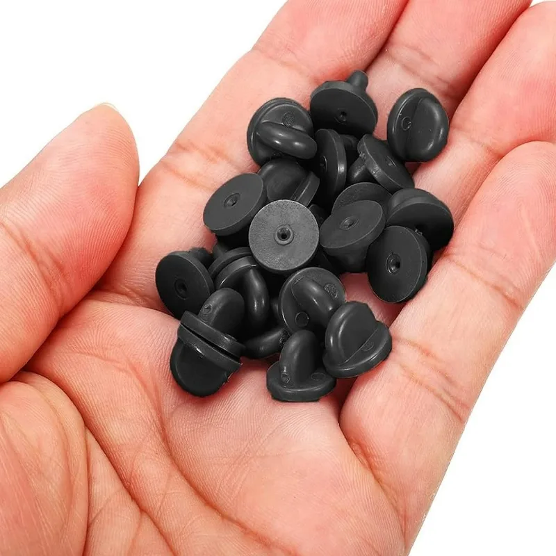 150 Stück Butterfly Pin Verschlüsse – Bunte Gummirücken Für Anstecker, DIY Abzeichen & Hüte, 10 Farben
