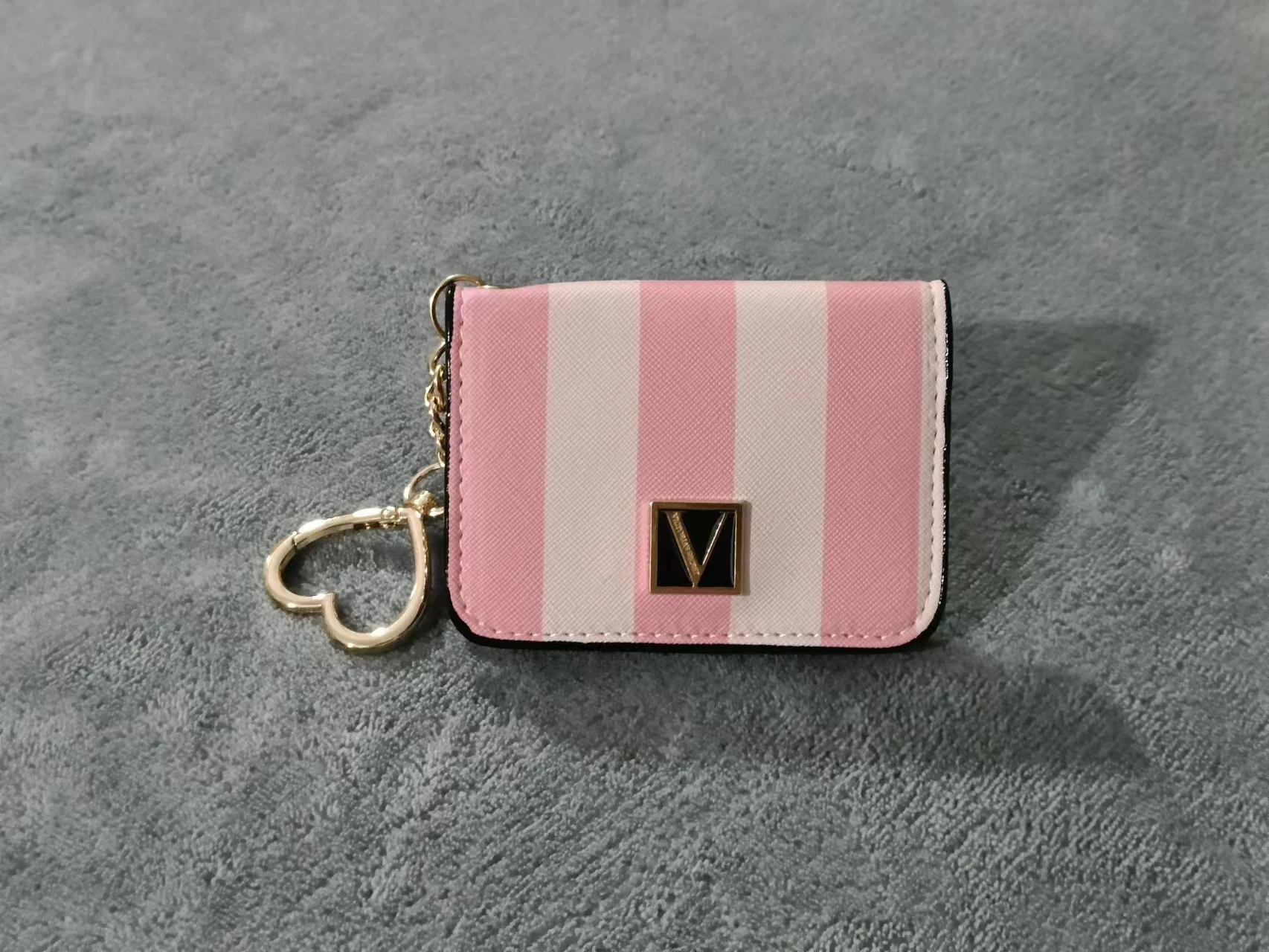Pink Signature Card Holder Case Keychain Wallet New Coin Purse - AliExpress