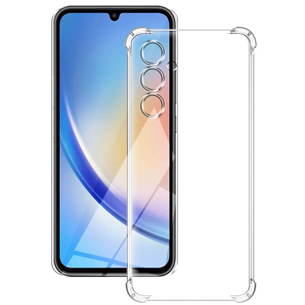 Clear Silicone Protective Case for Samsung Galaxy A55 5G
