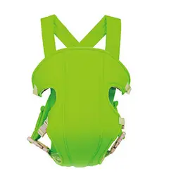 Kangaroo Ergonomic Cotton Baby Carrier with Breathable Design and Adorable Bite Towel (Green)