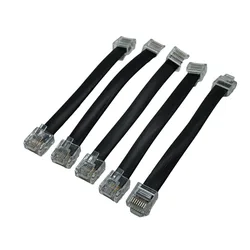 Compact Flat Cat5e Ethernet Patch Cable with RJ45 Connector - 0.1M (GRAY)
