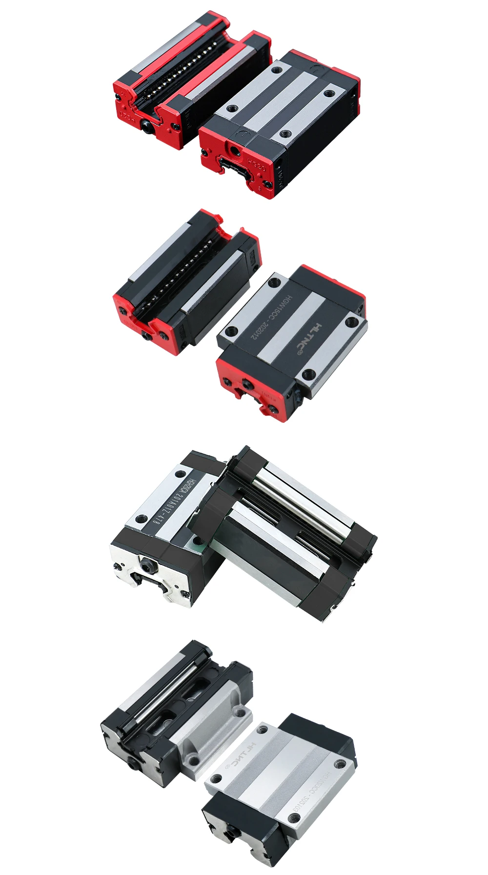 Description Picture 4 of itemRU EU warehouse 4pcs HGH20CA HGW20CC linear guide rail block match use hiwin HGR15 HGR20 with guide for CNC router