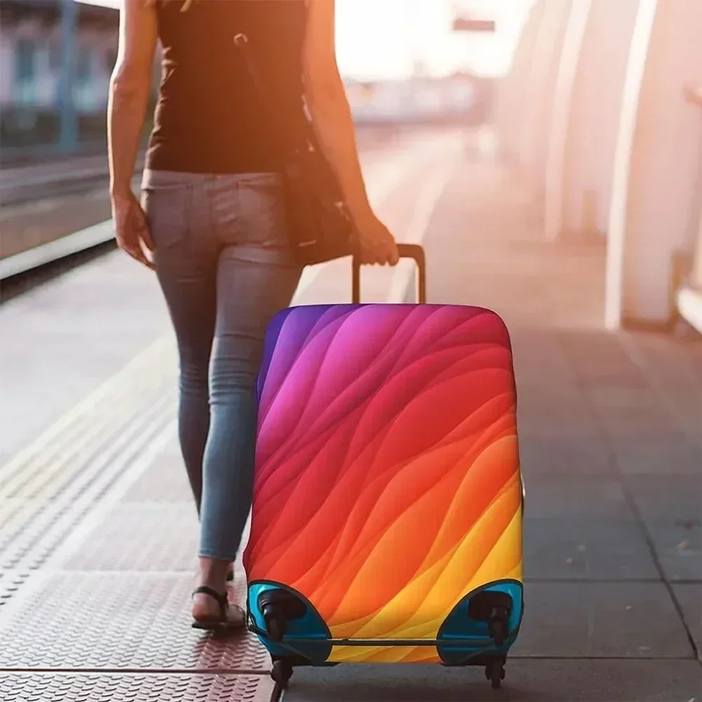 1pcs Luggage Cover Travel Suitcase Protective Cover for 18-32 Inch Stretch Fabric Dust Covers Travel Accessories Luggage Supplie 4