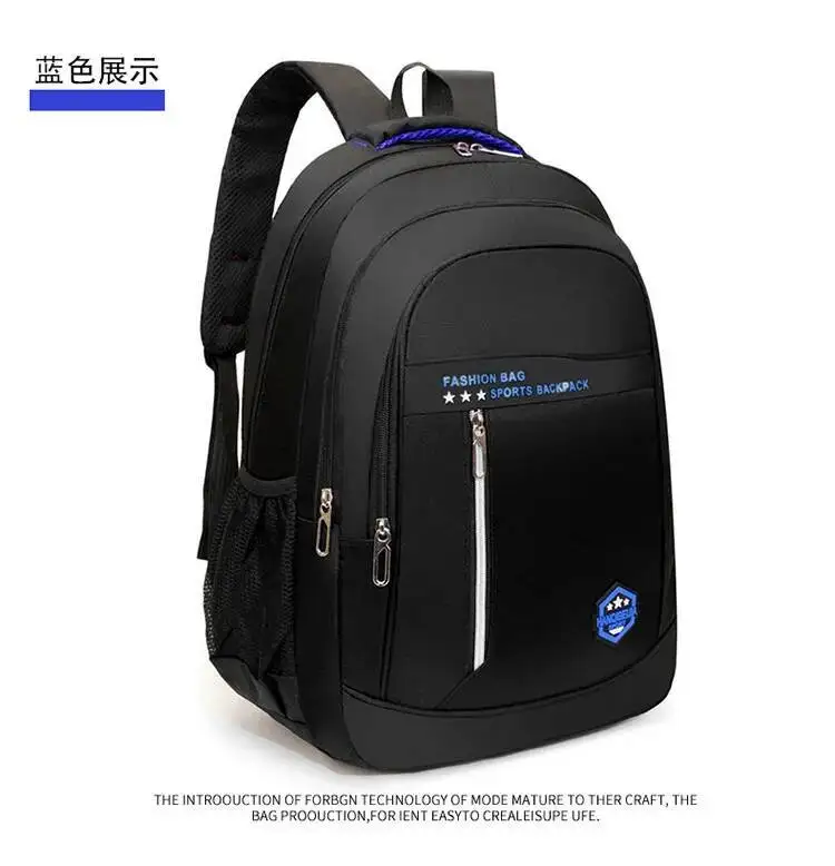 Doppelte Umhängetasche für Herren im Angebot Rucksack Herren Herbst und Winter New College High School Junior High School Student Schultasche – Detail 22