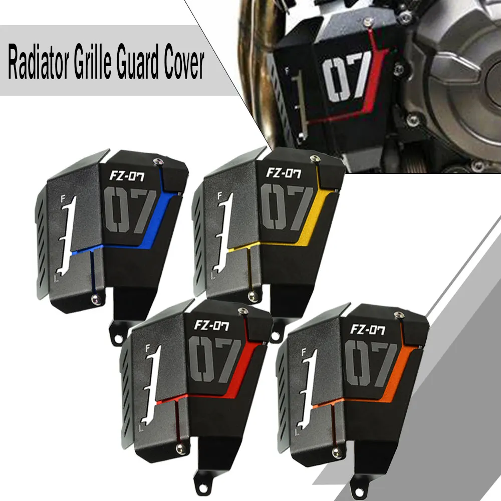 

2023 2022 2021 2020 FZ-07 MT 07 For Yamaha MT-07 MT07 FZ07 FZ 07 2014-2024 Radiator Guard Coolant Recovery Tank Shielding Cover