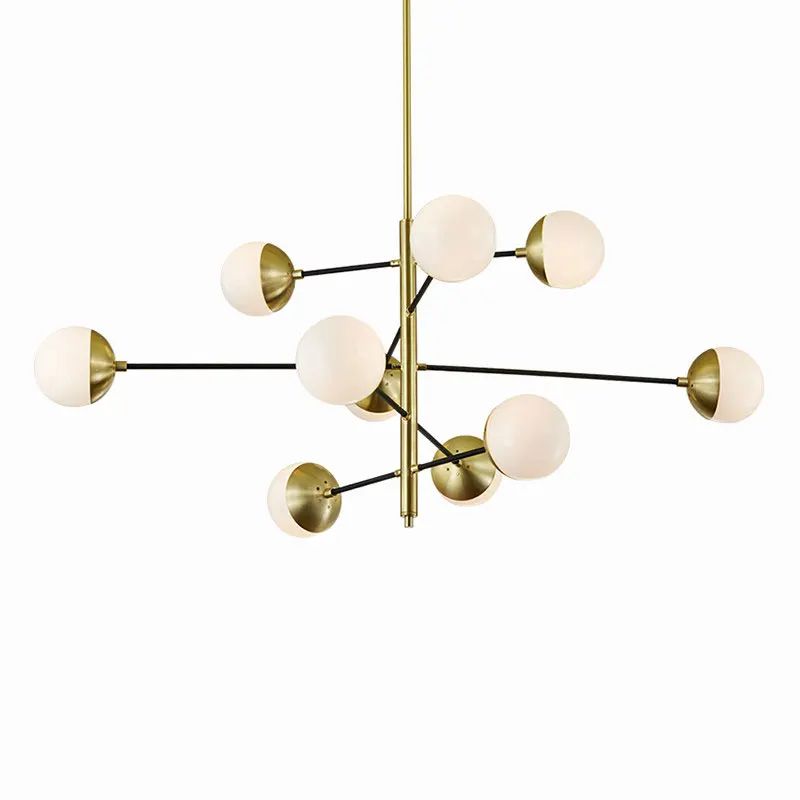 

LED Hanging Ceiling Chandelier Home Decor Lighting Fixture Modern Glass Chandeliers for Dining Room Kitchen Living Room Bedroom