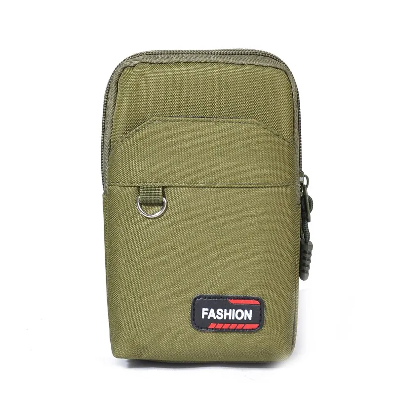 Tactical Waist Bag Double Layer Outdoor Military Men Phone Pouch Camping Hunting Green