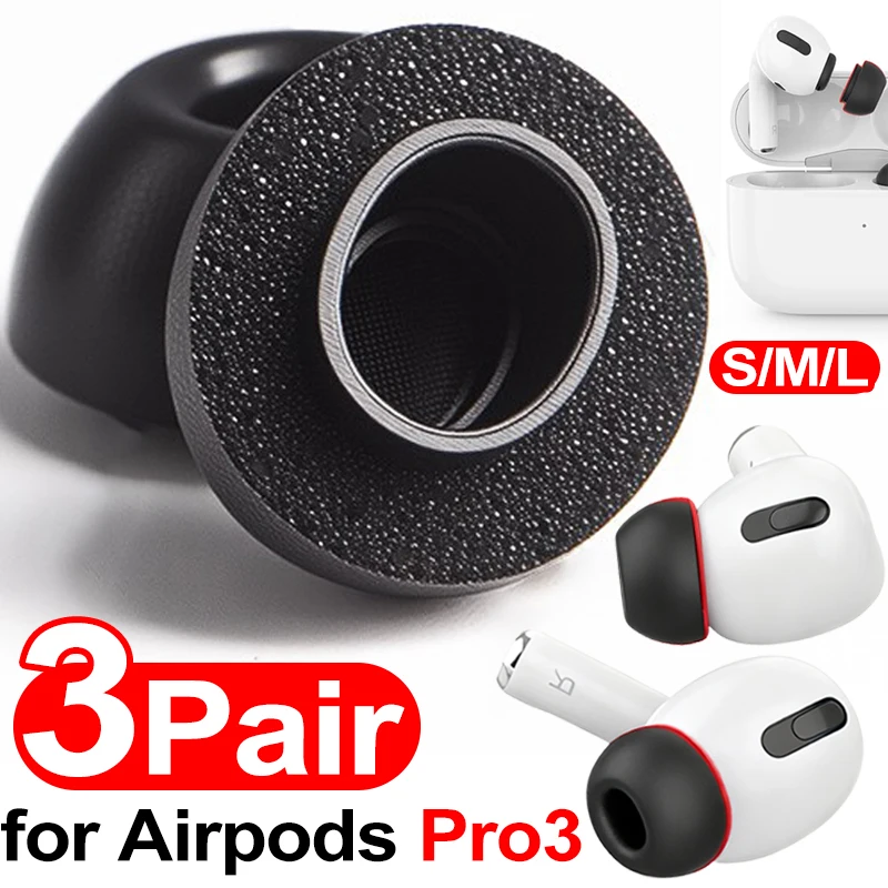 Coussinets d'oreille en mousse à mémoire de forme pour Airpods Pro 3 écouteurs sans fil housses d'oreille en Silicone bouchons écouteurs oreillettes pour Airpods Pro 3