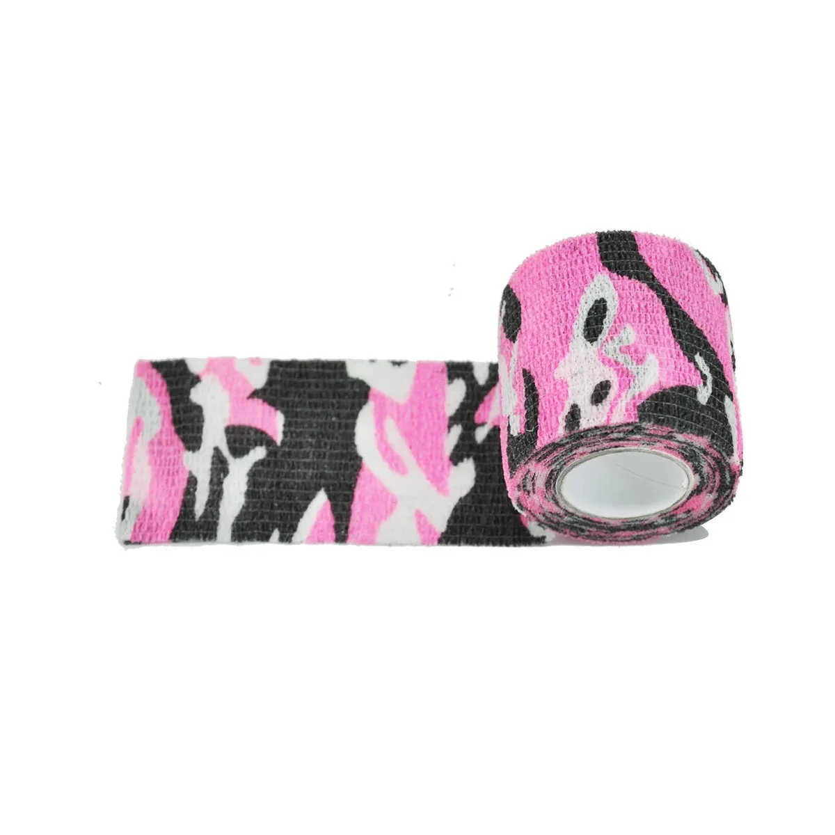 Self Adherent Cohesive Bandage Wrap Stretch Non Woven Self Adhesive Tape - Pink Camouflage Athletic Elastic Bandage