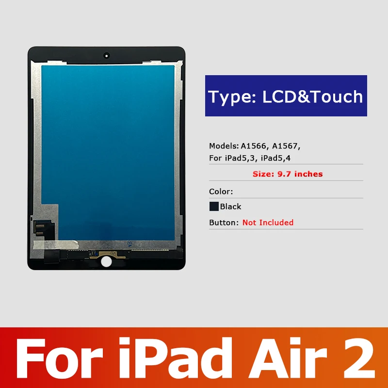 لباد الهواء 2 LCD تعمل باللمس لباد 6 A1566 A1567 ش...