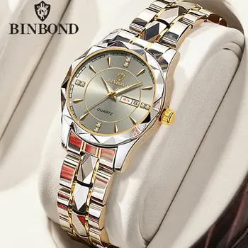 BINBONG Aurora Luxe – Women’s Stainless Steel Quartz Watch 1