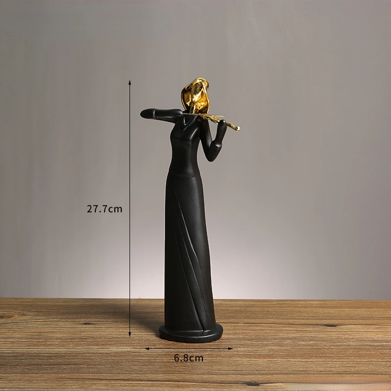 Lot De 5 Figurines AFIBEL En Résine – Musiciennes Et Danse – Collection France