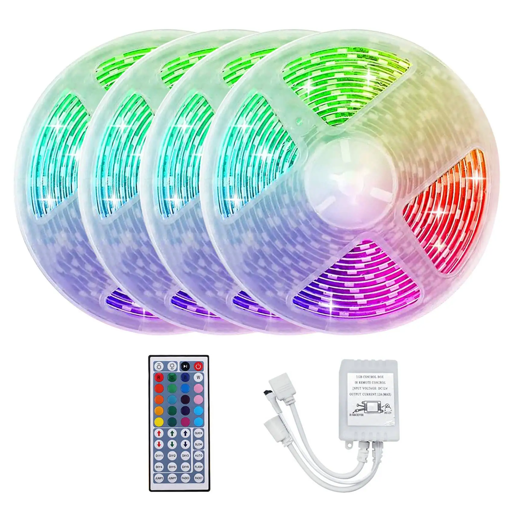 

Гибкая Водонепроницаемая RGB-лента, 2835, светодиодов, с 44 клавишами, для спальни на День святого Валентина